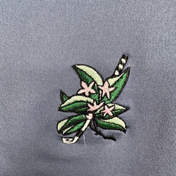 Peter Millar Shirt Women Extra Large Blue Polo Short Sleeve Golf Stretch UPF 50+ - Picture 5 of 13